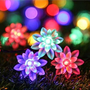 30 LED Multicolour Decorative Lotus Flower String Light Christmas Tree Fairy Garland Waterproof String Lights 15 Metre