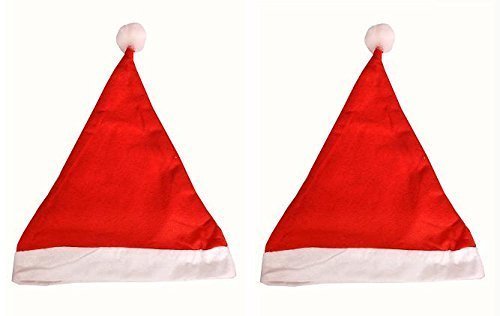 Altrona Christmas Hats/Cap, Santa Claus Caps,Xmas Hat Free Size for Kids and Adult,Xmas Caps,Santa Claus Hat Christmas Party Prop(2Pcs)