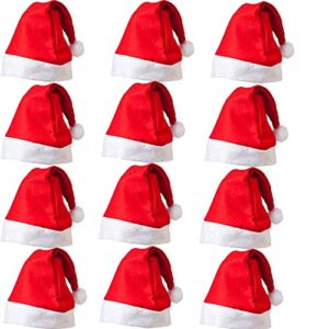 Butterfly The Store Christmas Cap For Adults, Santa Claus Cap Red Color (12)