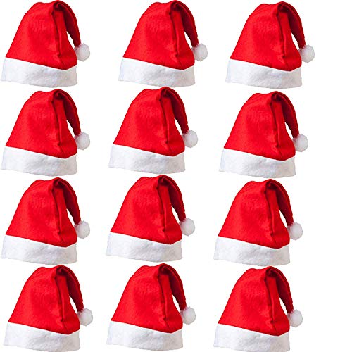 Butterfly The Store Christmas Cap For Adults, Santa Claus Cap Red Color (12)