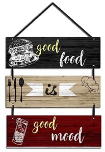 Expleasia, Exuberant & Luxury Decor Decorative Wall Hanging Wooden Art Decoration Item for Home | Office | Living Room | Bedroom | Decoration Items |Home Decor| Gift Items (Good Food)