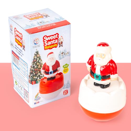 RATNA’S Sweet Santa Rolypoly Push and Shake Wobbling Bell Sounds Musical Rattling Toy for New Born Babies & Toddlers