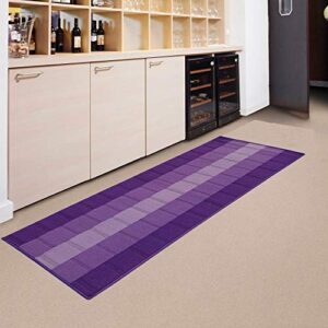 Status Contract Anti Slip Front Door Mat |(22″x55″) Living Room Rug for Entrance Doors|Nylon Floor Mats for Home | Essential Small Rugs for Office, Bedroom & Kitchen| (Purple)