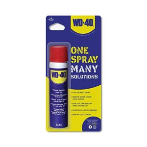 WD-40 Multipurpose Spray for Home Improvement, Frees jammed locks & Rust Parts,Adhesive remover,Grill & stove Cleaning,Protectant Agent -Multi use for Home,Work & DIY Purpose, 63.8g,Pack of 1