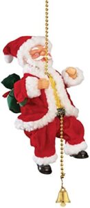 MAKE A WISH® Plastic Musical Climbing Santa Christmas Xmas Tree Decoration Toys for Kids, Multicolour (Musical Climbing Santa)