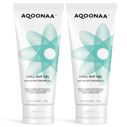 AQOONAA Natural Muscle Pain Relief Gel Pack 2 | Cryotherapy Cooling for Instant Relief from Back Pain, Leg Pain, Lumbar Pain, Knee Pain, Joint Pain, Sports Injuries, Muscle Pain, Gym Pain