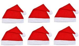 Altrona Christmas Hats/Cap, Santa Claus Caps,Xmas Hat Free Size for Kids and Adult,Xmas Caps,Santa Claus Hat Christmas Party Prop(Pack of 4)