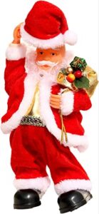 Blossom Bakery Collection, Handcrafted Designer Christmas Musical Dancing Santa Claus with Hat for Kids Decor with 3 Pencil Cell