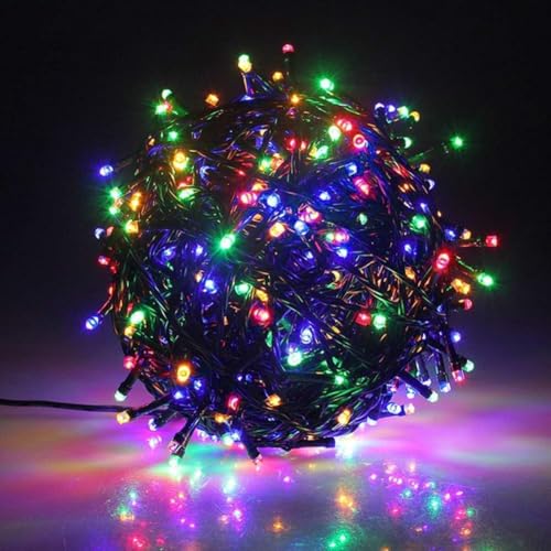 DECOVAA 160 LED 50 Meter String Lights Multicolour with 8 Modes Fairy Lights| IP44 Waterproof Lights for Indoor & Outdoor Decoration, Perfect for Diwali, Christmas, Weddings, Parties (50 Mtr)