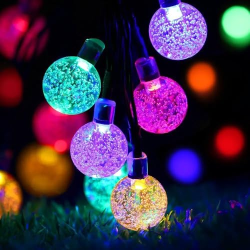 LIGHTSKART 20LED 4.5M Crystal Ball String Lights for Diwali Christmas Tree Ganpati Festival Home Indoor Outdoor Decoration LED Lights(Multicolor)