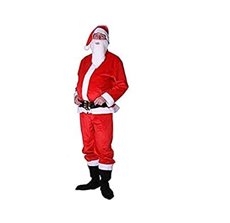 MOBINA Santa Claus Dress Costume for Adults (18+ Years) For Christmas/New Year (Premium Series)