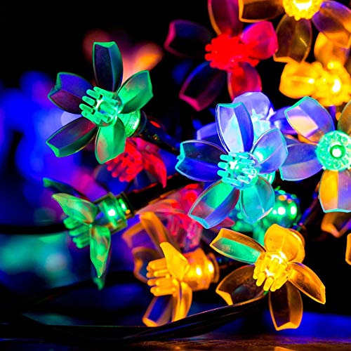 RaajaOutlets 40LED 6M Cherry Blossom String Lights Multicolor Decoration Light Home Indoor Diwlai Christmas Trees Festival Decorative Lighting (40L-Blossom-multii)