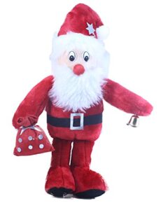 Tickles Santa Claus Christmas with Potli Stuffed Soft Plush Toy for Kids Room (Size: 42 cm Color: Red)