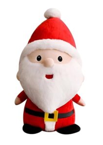 Tickles Santa Claus with V Shape Beard Look Soft Stuffed Plush Toy Christmas Decoration for Kids Boys & Girls (Size: 25 cm Color: Red)